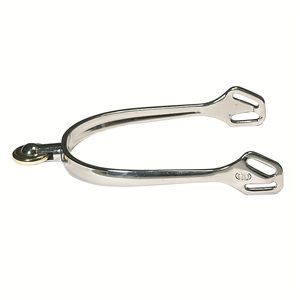 Spurs with a disc rowel in the vertical or horizontal plane (must be smooth and blunt)